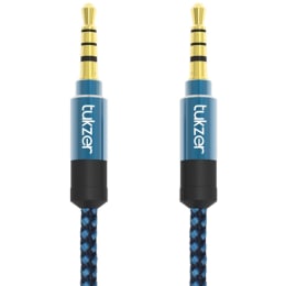 Tukzer 150 cm 3.5mm Stereo Aux Cable Nylon Braided (TZ-AV-101, As Per Stock Availability) Tukzer 150 cm 3.5mm Stereo Aux Cable Nylon Braided (TZ-AV-101, As Per Stock Availability)_3
