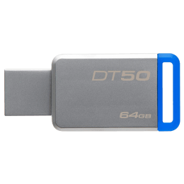 Kingston Data Traveler 64GB USB 3.0 Flash Drive (DT50/64GBIN, Blue) Kingston Data Traveler 64GB USB 3.0 Flash Drive (DT50/64GBIN, Blue)_2