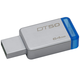 Kingston Data Traveler 64GB USB 3.0 Flash Drive (DT50/64GBIN, Blue) Kingston Data Traveler 64GB USB 3.0 Flash Drive (DT50/64GBIN, Blue)_1