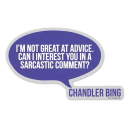 The Souled Store F.R.I.E.N.D.S Chandler Bing Sticker (Purple) The Souled Store F.R.I.E.N.D.S Chandler Bing Sticker (Purple)_1