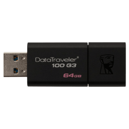 Kingston Data Traveler 64GB USB 3.0 Flash Drive (DT100G3/64GBIN, Black) Kingston Data Traveler 64GB USB 3.0 Flash Drive (DT100G3/64GBIN, Black)_3
