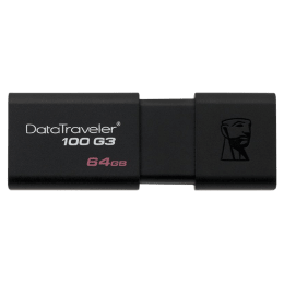 Kingston Data Traveler 64GB USB 3.0 Flash Drive (DT100G3/64GBIN, Black) Kingston Data Traveler 64GB USB 3.0 Flash Drive (DT100G3/64GBIN, Black)_1