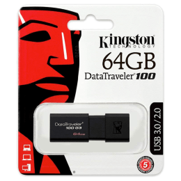 Kingston Data Traveler 64GB USB 3.0 Flash Drive (DT100G3/64GBIN, Black) Kingston Data Traveler 64GB USB 3.0 Flash Drive (DT100G3/64GBIN, Black)_6