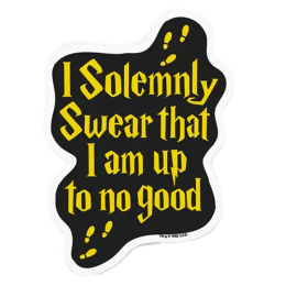 Buy The Souled Store Harry Potter Mischief Managed Sticker (Gold/Black ...