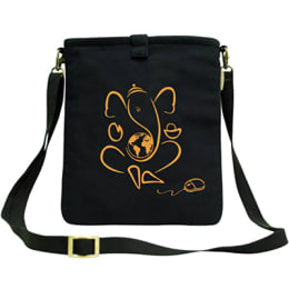 Clean Planet Canvas Sling Bag for Tablets (CP_COVERS_TAB_CANV, Black) Clean Planet Canvas Sling Bag for Tablets (CP_COVERS_TAB_CANV, Black)_1