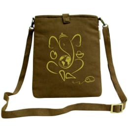 Clean Planet Canvas Sling Bag for Tablets (CP_COVERS_TAB_CANV, Brown) Clean Planet Canvas Sling Bag for Tablets (CP_COVERS_TAB_CANV, Brown)_1