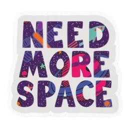 The Souled Store Need More Space Sticker (Multicolor) The Souled Store Need More Space Sticker (Multicolor)_1