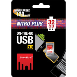 Strontium Nitro Plus 32GB USB 3.0 OTG Flash Drive (SR32GSLOTG1Z, Silver) Strontium Nitro Plus 32GB USB 3.0 OTG Flash Drive (SR32GSLOTG1Z, Silver)_2