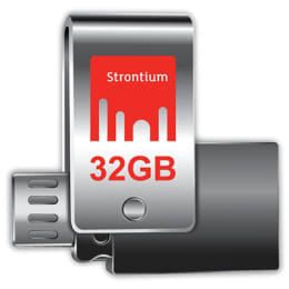 Strontium Nitro Plus 32GB USB 3.0 OTG Flash Drive (SR32GSLOTG1Z, Silver) Strontium Nitro Plus 32GB USB 3.0 OTG Flash Drive (SR32GSLOTG1Z, Silver)_1