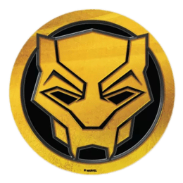 The Souled Store Black Panther Logo Sticker (Gold/Black) The Souled Store Black Panther Logo Sticker (Gold/Black)_1