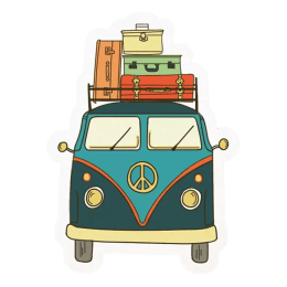 The Souled Store Travel Van Sticker (Multicolor) The Souled Store Travel Van Sticker (Multicolor)_1