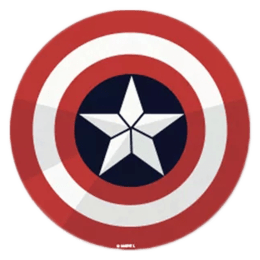 The Souled Store Captain America Logo Sticker (Red) The Souled Store Captain America Logo Sticker (Red)_1