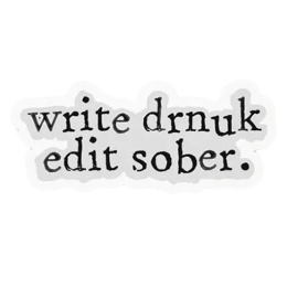 The Souled Store Write Drunk Sticker (Black) The Souled Store Write Drunk Sticker (Black)_1