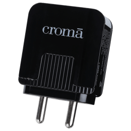 Croma 3 Port Wall Charging Adapter (CRCA2303, Black) Croma 3 Port Wall Charging Adapter (CRCA2303, Black)_1