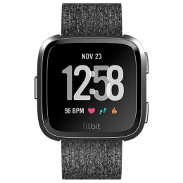 fitbit versa charcoal woven band