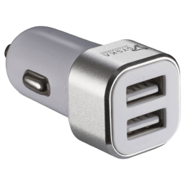 Syska Swift 2.4 Amp Car Charging Adapter (Silver) Syska Swift 2.4 Amp Car Charging Adapter (Silver)_1