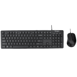 Targus M200 1600 DPI Wired USB Keyboard & Mouse Combo (AKM200AP, Black) Targus M200 1600 DPI Wired USB Keyboard & Mouse Combo (AKM200AP, Black)_1