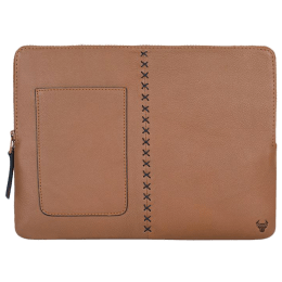 Robobull Leather 13 inch Laptop Sleeve (Tan) Robobull Leather 13 inch Laptop Sleeve (Tan)_1