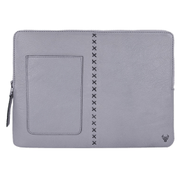 Robobull Leather 13 inch Laptop Sleeve (Grey) Robobull Leather 13 inch Laptop Sleeve (Grey)_1