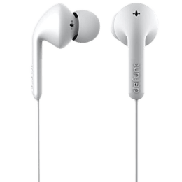 Defunc Basic Music In-Ear Wired Earphones with Mic (14mm Dynamic Driver Unit, White) Defunc Basic Music In-Ear Wired Earphones with Mic (14mm Dynamic Driver Unit, White)_1