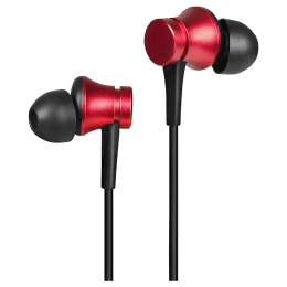 Xiaomi Millet Basic In-Ear Wired Earphones with Mic (ZBW4400IN, Black/Red) Xiaomi Millet Basic In-Ear Wired Earphones with Mic (ZBW4400IN, Black/Red)_1