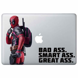 Macmerise Smart Ass Deadpool Decal for 11 Inches Apple MacBook (MCDM11MM0116, Red) Macmerise Smart Ass Deadpool Decal for 11 Inches Apple MacBook (MCDM11MM0116, Red)_1