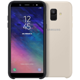 Samsung Galaxy A6 Dual Layer Plastic Back Case Cover (EF-PA600CFEGIN, Gold) Samsung Galaxy A6 Dual Layer Plastic Back Case Cover (EF-PA600CFEGIN, Gold)_1