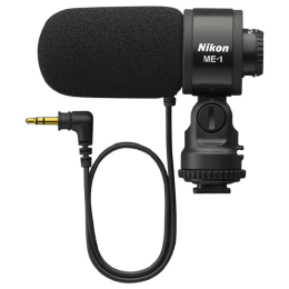 Nikon Mini-Pin Plug 3.5 mm 2 Stereo Channel Mic (ME-1, Black) Nikon Mini-Pin Plug 3.5 mm 2 Stereo Channel Mic (ME-1, Black)_1