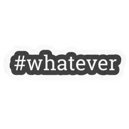 The Souled Store Whatever Sticker (Black) The Souled Store Whatever Sticker (Black)_1