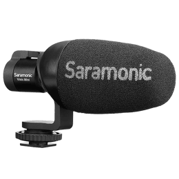 Saramonic Vmic Mini Camera Mountable Shotgun Microphone System For DSLR, Mirrorless & Video Cameras (Integrated Robust Shockmount, Black) Saramonic Vmic Mini Camera Mountable Shotgun Microphone System For DSLR, Mirrorless & Video Cameras (Integrated Robust Shockmount, Black)_1