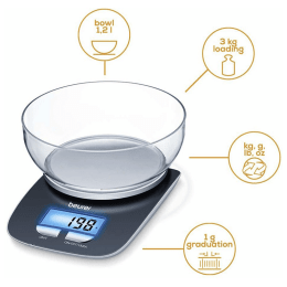 Beurer KS 25 Kitchen Weighing Scale (Black) Beurer KS 25 Kitchen Weighing Scale (Black)_6