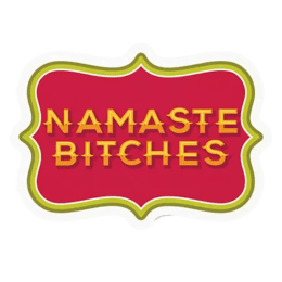 The Souled Store Namaste B*tches Sticker (Red/Gold) The Souled Store Namaste B*tches Sticker (Red/Gold)_1