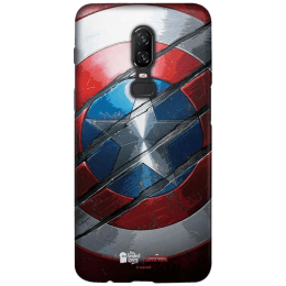 The Souled Store Captain America - Shield Polycarbonate Back Case Cover for OnePlus 6 (121015, Red/Silver) The Souled Store Captain America - Shield Polycarbonate Back Case Cover for OnePlus 6 (121015, Red/Silver)_1