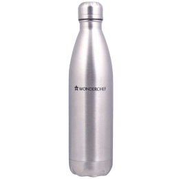 Wonderchef Hydro-Bot 1 Litre Bottle (Ergonomic Design, 63153144, Silver) Wonderchef Hydro-Bot 1 Litre Bottle (Ergonomic Design, 63153144, Silver)_1