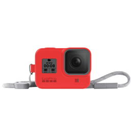 GoPro Sleeve Plus Lanyard for Hero 8 (AJSST-008, Firecracker Red) GoPro Sleeve Plus Lanyard for Hero 8 (AJSST-008, Firecracker Red)_1