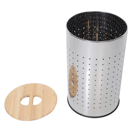 Sabichi Stainless Steel Laundry Bin (53 litre, 183149, Silver) Sabichi Stainless Steel Laundry Bin (53 litre, 183149, Silver)_4