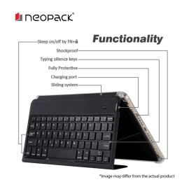 Neopack Artificial Leather Keyboard Folio Case for 10.2 Inch iPad (Shock Proof, 7PADA10, Black) Neopack Artificial Leather Keyboard Folio Case for 10.2 Inch iPad (Shock Proof, 7PADA10, Black)_6