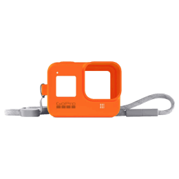 GoPro Sleeve Plus Lanyard for Hero 8 (AJSST-004, Hyper Orange) GoPro Sleeve Plus Lanyard for Hero 8 (AJSST-004, Hyper Orange)_11