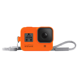 GoPro Sleeve Plus Lanyard for Hero 8 (AJSST-004, Hyper Orange) GoPro Sleeve Plus Lanyard for Hero 8 (AJSST-004, Hyper Orange)_8