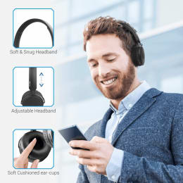 Portronics Muff M Bluetooth Headphone (POR-317, Black) Portronics Muff M Bluetooth Headphone (POR-317, Black)_5