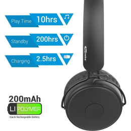Portronics Muff M Bluetooth Headphone (POR-317, Black) Portronics Muff M Bluetooth Headphone (POR-317, Black)_2