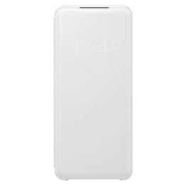 Samsung Galaxy S20 LED View Polycarbonate Flip Wallet Case Cover (EF-NG980PWEGIN, White) Samsung Galaxy S20 LED View Polycarbonate Flip Wallet Case Cover (EF-NG980PWEGIN, White)_2
