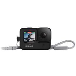 GoPro Sleeve Plus Lanyard For Hero 9 (Adjustable Lanyard, ADSST-001, Black) GoPro Sleeve Plus Lanyard For Hero 9 (Adjustable Lanyard, ADSST-001, Black)_1
