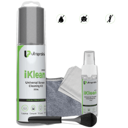 Ultraprolink iKlean Antibacterial Screen Cleaning and Sanitizer Kit (Anti-Drip, UM1027, White) Ultraprolink iKlean Antibacterial Screen Cleaning and Sanitizer Kit (Anti-Drip, UM1027, White)_2