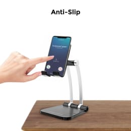 UltraProlink Table Top Stand Universal Phone Holder for Tablets and Smartphones (Multi view Angle, UM1030, Black) UltraProlink Table Top Stand Universal Phone Holder for Tablets and Smartphones (Multi view Angle, UM1030, Black)_6