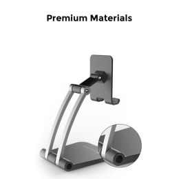 UltraProlink Table Top Stand Universal Phone Holder for Tablets and Smartphones (Multi view Angle, UM1030, Black) UltraProlink Table Top Stand Universal Phone Holder for Tablets and Smartphones (Multi view Angle, UM1030, Black)_3
