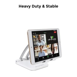UltraProlink Table Top Stand Universal Phone Holder for Tablets and Smartphones (Multi view Angle, UM1030, White) UltraProlink Table Top Stand Universal Phone Holder for Tablets and Smartphones (Multi view Angle, UM1030, White)_4