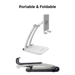 UltraProlink Table Top Stand Universal Phone Holder for Tablets and Smartphones (Multi view Angle, UM1030, White) UltraProlink Table Top Stand Universal Phone Holder for Tablets and Smartphones (Multi view Angle, UM1030, White)_2