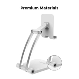 UltraProlink Table Top Stand Universal Phone Holder for Tablets and Smartphones (Multi view Angle, UM1030, White) UltraProlink Table Top Stand Universal Phone Holder for Tablets and Smartphones (Multi view Angle, UM1030, White)_3