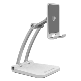 UltraProlink Table Top Stand Universal Phone Holder for Tablets and Smartphones (Multi view Angle, UM1030, White) UltraProlink Table Top Stand Universal Phone Holder for Tablets and Smartphones (Multi view Angle, UM1030, White)_1